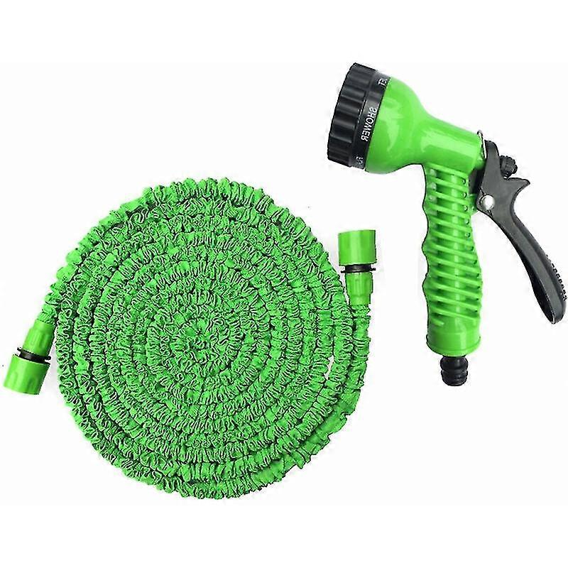 25 Fu Gartenschlauch Erweiterbarer Gartenschlauch Mit Anschluss Fr Autowaschanlage Gartenbewsserung Grn