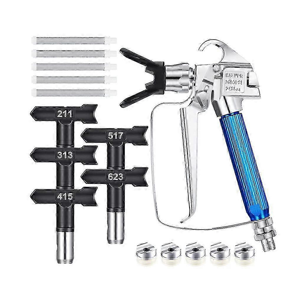 12PCS Airless Paint Sprayer Machine with Nozzle Tips and 5 Airless Paint Filter for Airless Sprayin