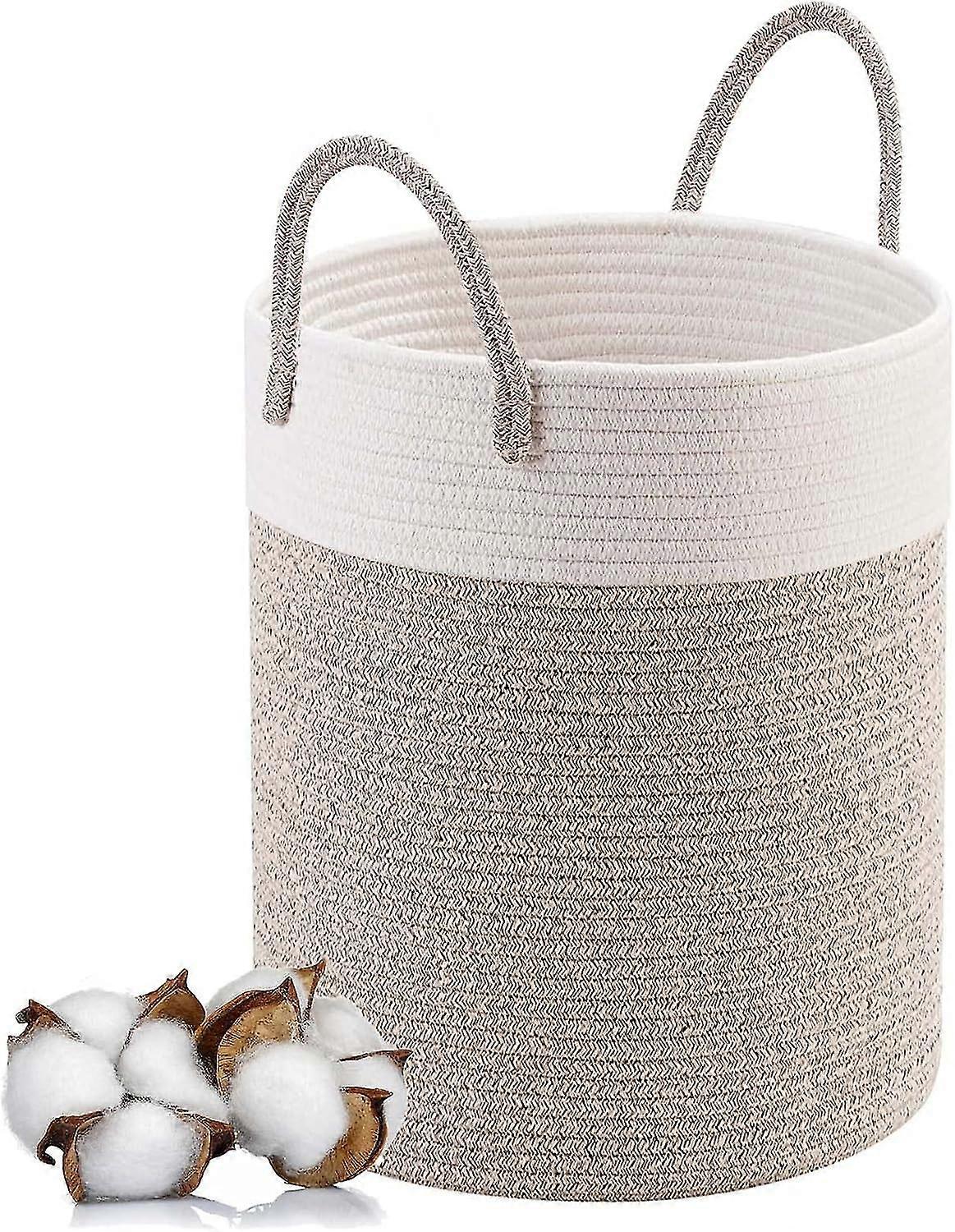 Large Foldable Laundry Basket With Handle Toy Storage Basket Storage Basket With Handle Handcrafted 46 X 38 Cm