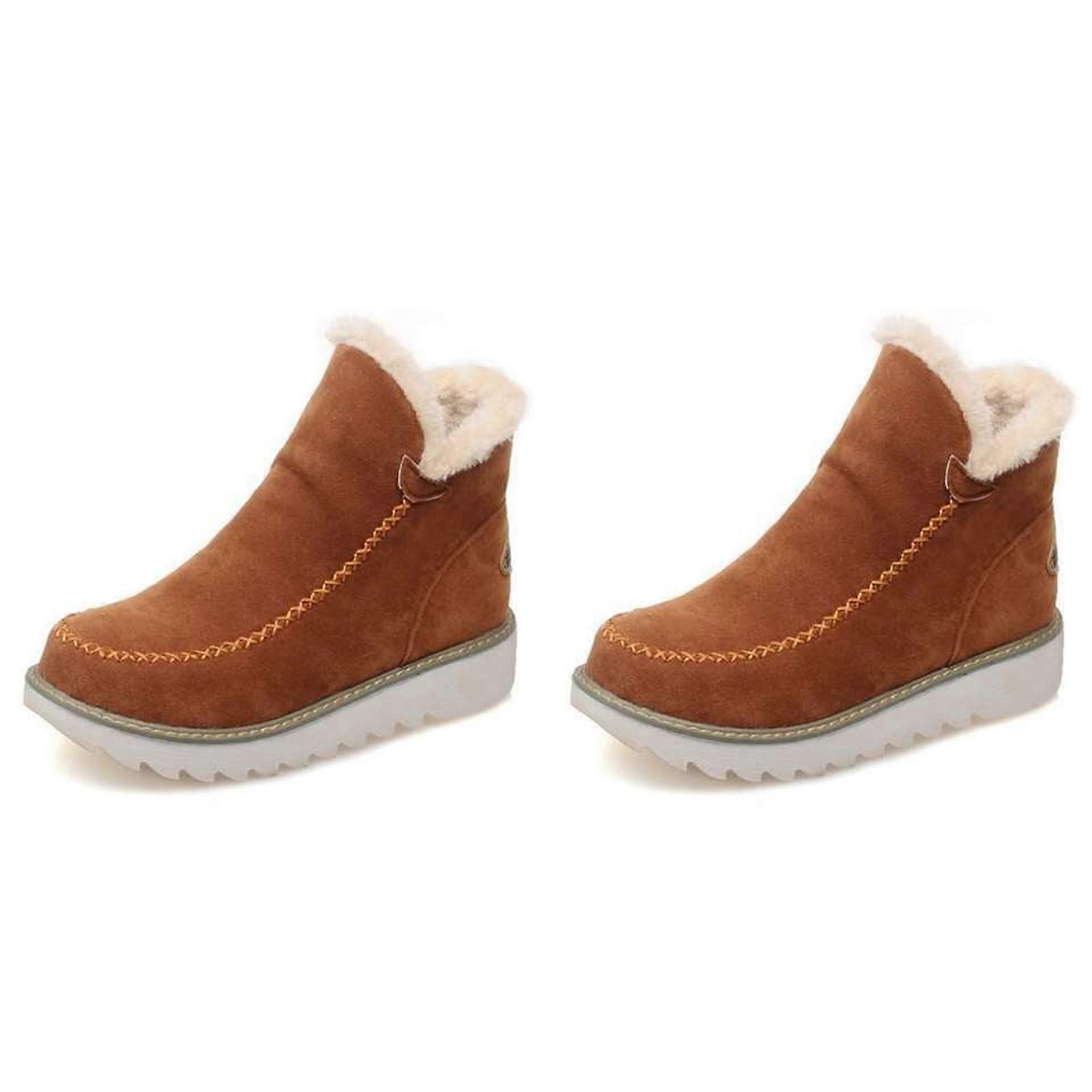 Black Cotton 1 Pair Snow Boots