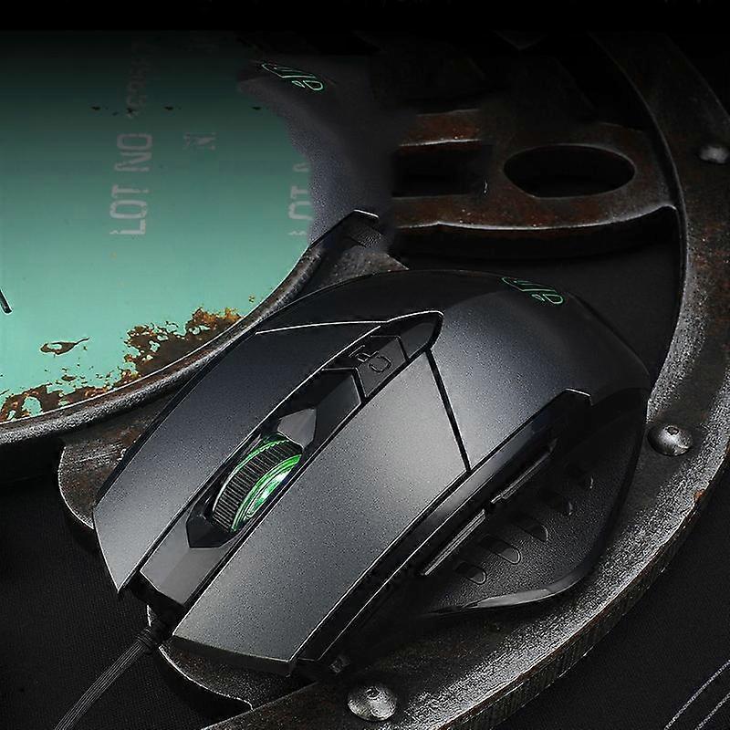 Game version silent and luminous wired mouse, line length: 1.5 meters