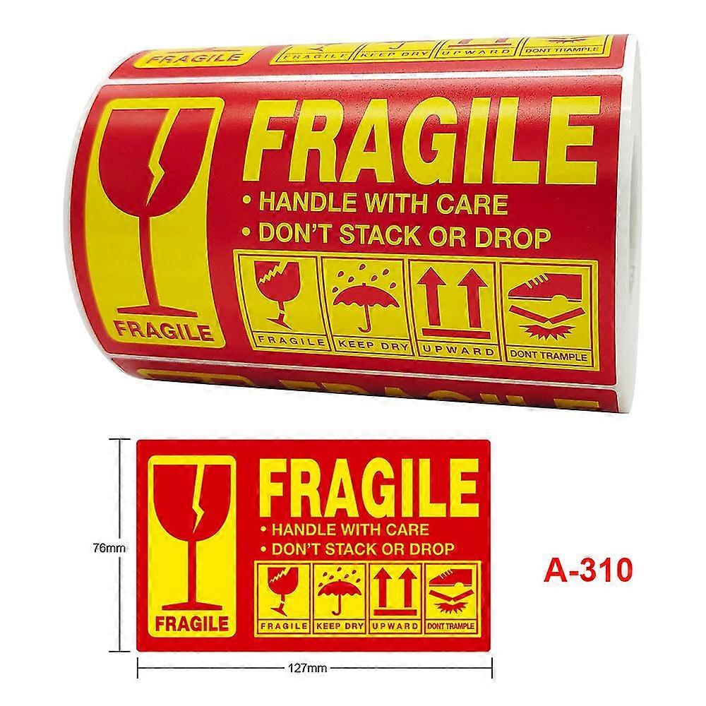 300pcs Fragile Stickers Warning Label Sticker Handle With Care Don't Stack Or Drop Sticker Shipping Express Label For Goods