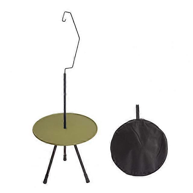 PorFolding Tables Camping Side Folding Tables Height AdjusFolding Tables Weather-Resistant Round Folding Beach Folding Tables with Storage Bag Outdoor