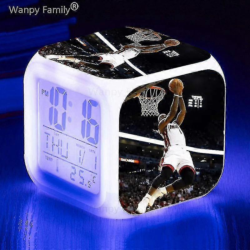Basketball Alarm Clock 7color Change Multifunction Noctilucence Electronic Watch Kids Room Wake Up Timer Birthday Gift For Child Tw