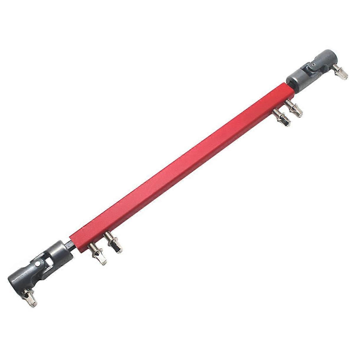 Double Kick Drum Pedal Drive Shaft Steel Bass Drum Pedal Linkage Connector Arm ,Red