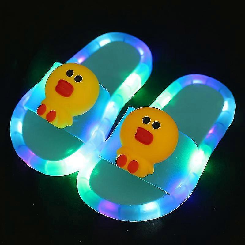 Papuci de moda nou desene animate Led Flip Flops Pantofi drăguț Non Slip pantofi pentru copii Unisex