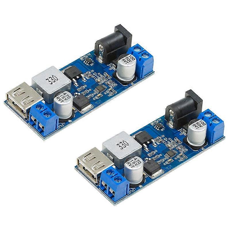 DC 6V 9V 12V 24V to DC 5V 5A Converter Module,9-36V to USB 5V Transformer Dual Output Voltage Regul