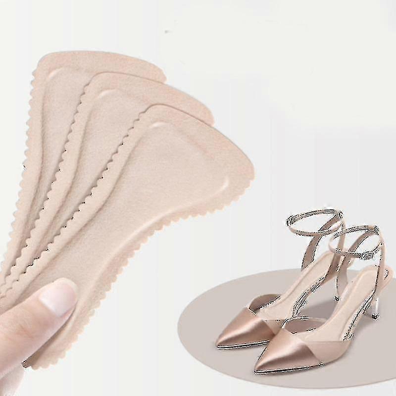Self-adhesive Sandals Insoles Breathable And Sweat-absorbent High-heeled Shoes Non-slip Stickers Seven-point Pads Soft Bottom