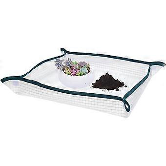 2pcs Pot Planting Mat with Anti-fouling Polyethylene Liner, Waterproof, Reusable, Portable, Foldable, for Flower House