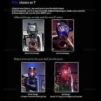 thumbnail interactive-video image 1 of 3-Piece LED Crystal Shift Knob Set For BMW – Includes Controller Knob & Start Button 1 of 1