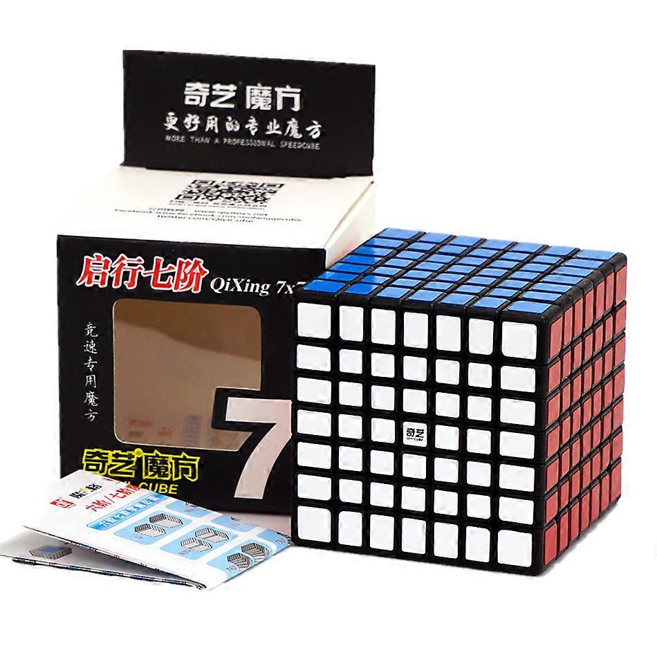 Qiyi Magic Speedcube Black Sticker 6x6x6 7x7x7 Cube Magic 4x4 5x5 6x6 7x7 Speed Puzzle Educational Toy Children Version 2