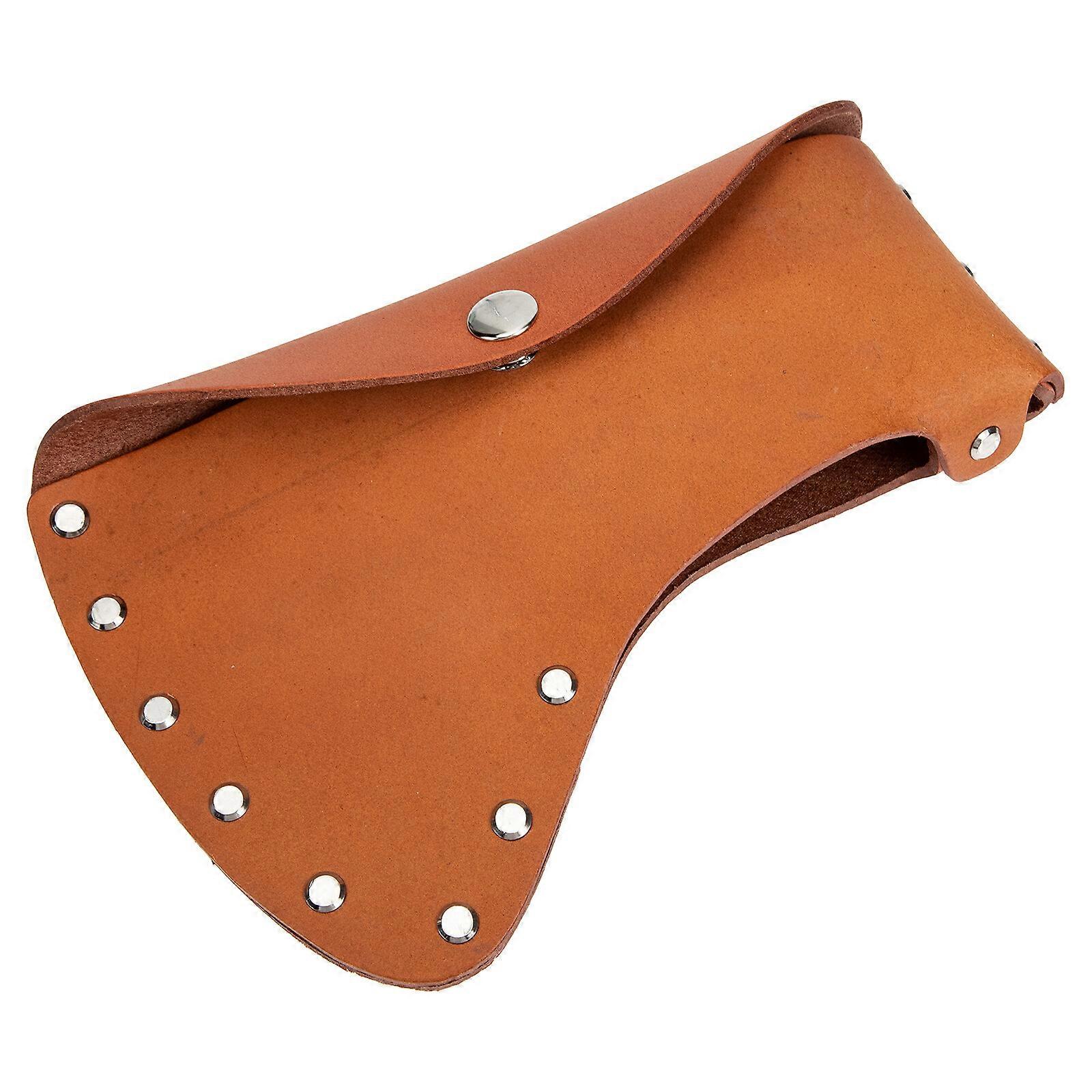 Axe Sheath Cattlehide Protective Cover Axe Head Sheath Portable Hatchet Cover
