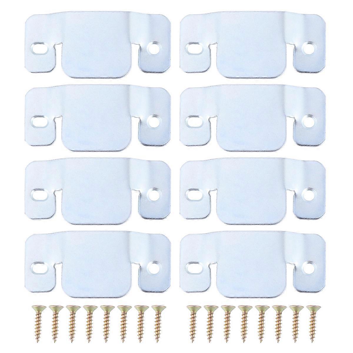 8pcs Universal Sectional Sofa Interlocking Furniture Connector with 16pcs Screws