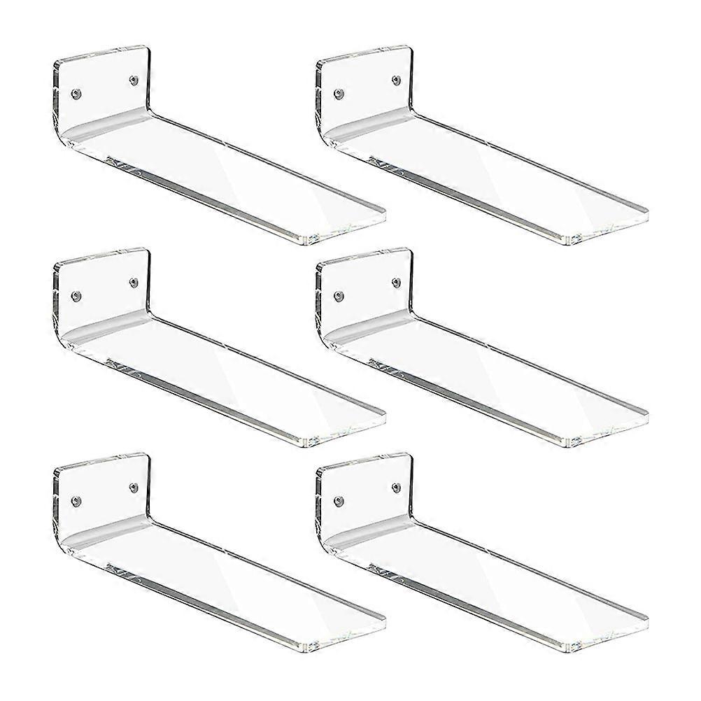 6 Pz Scaffali Galleggianti A Parete Scaffali Trasparenti Acrilico Scarpa Display Scaffale Scarpiera A Parete Scaffali A Parete