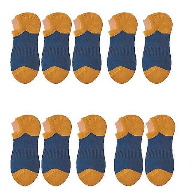Men&#39;s Thin Colorful Mesh Socks Shallow Mouth Invisible Socks Silicone Non-slip Short Mouth Socks Cotton Anti-odor Boat Socks-C9,EUR SIZE 39-44