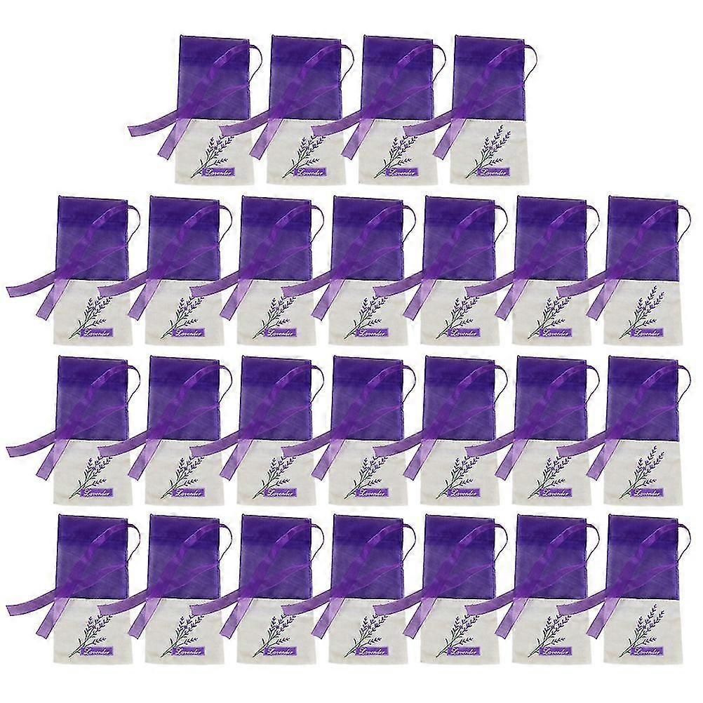 50 Pcs Empty Lavender Bags Floral Printing Fragrance Pouch Sachets Bag For Relaxing Sleeping