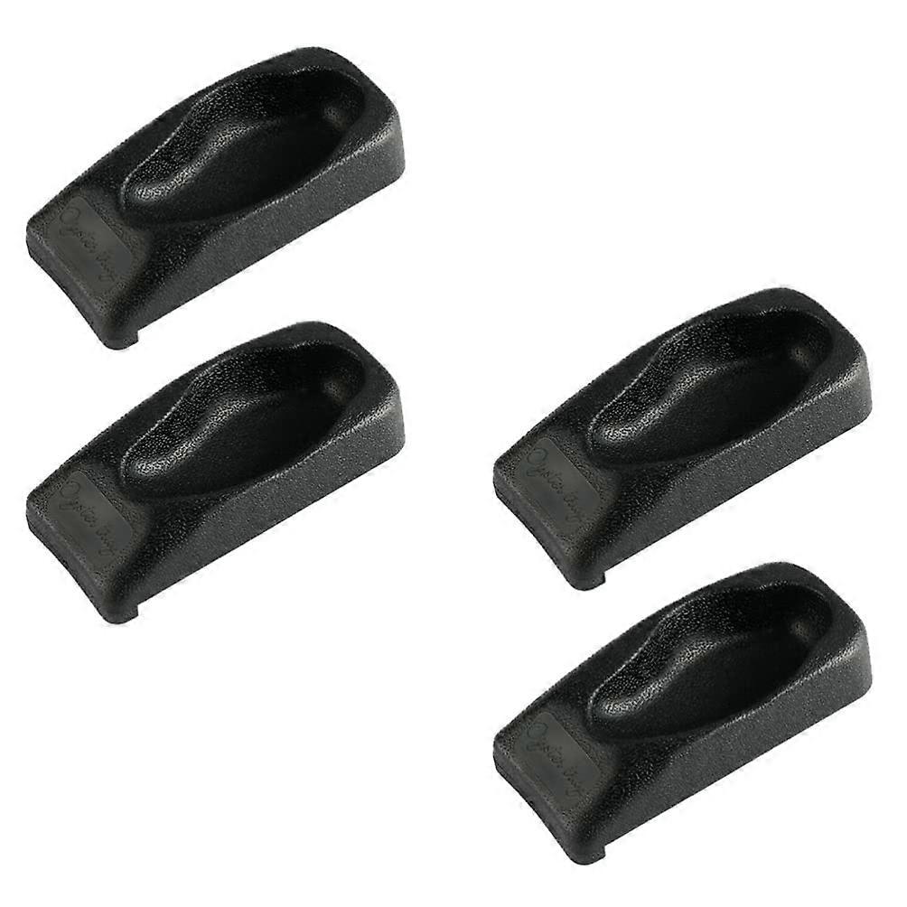 4pcs Practical Oyster Shucking Tools Plastic Kitchen Oyster Holders (black)