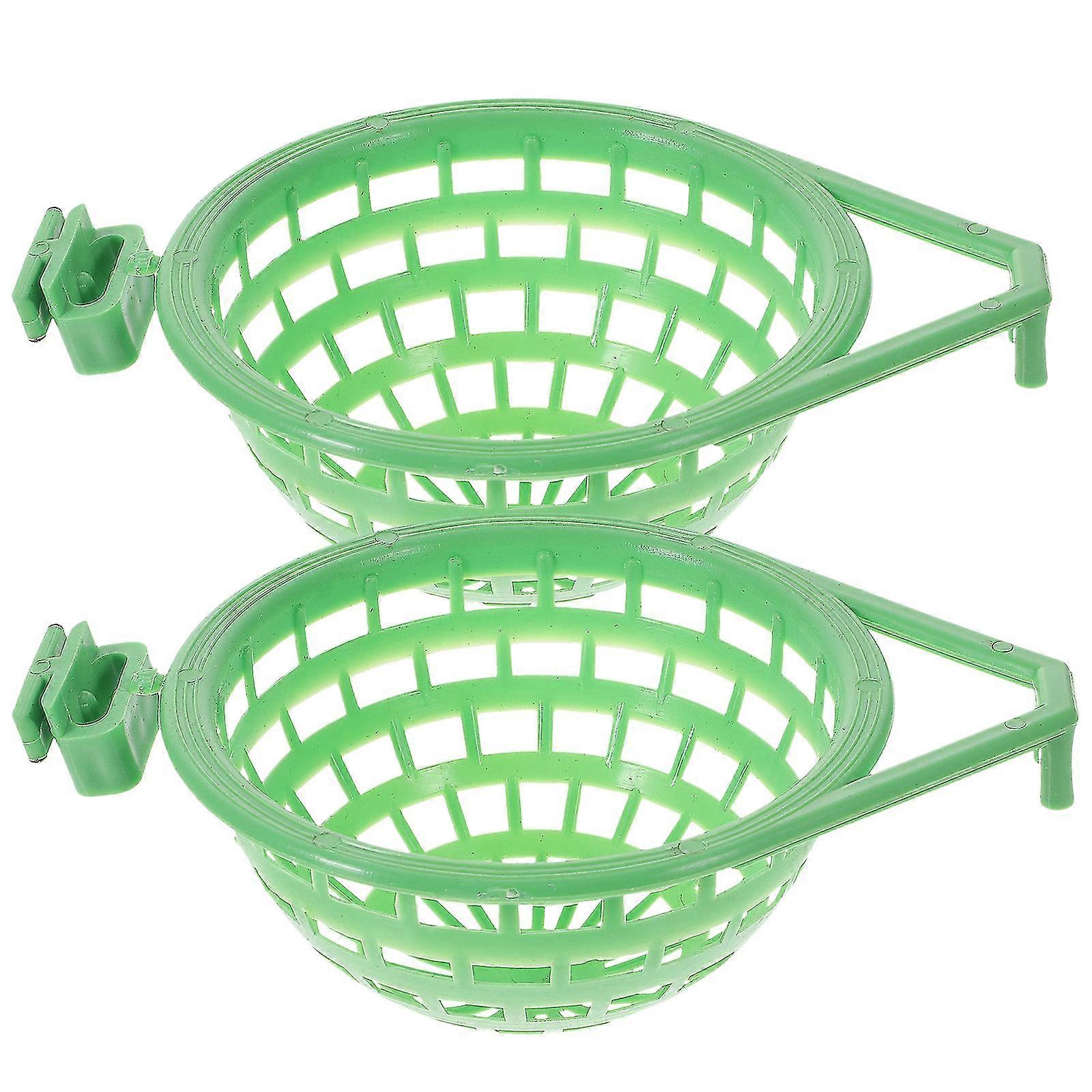 2 Pcs Practical Bird's Nest Basin Plastic Bird's Nest Sealed Storage Holder