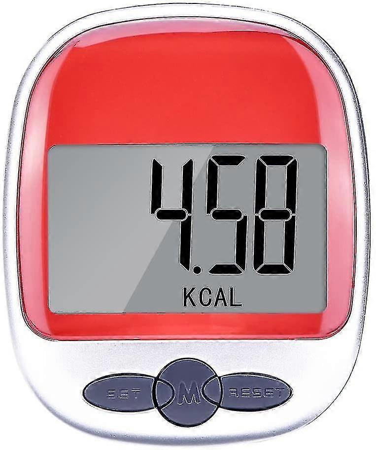 Pocket Pedometer Step Counter Walking Distance Calorie Counter With Large Lcd