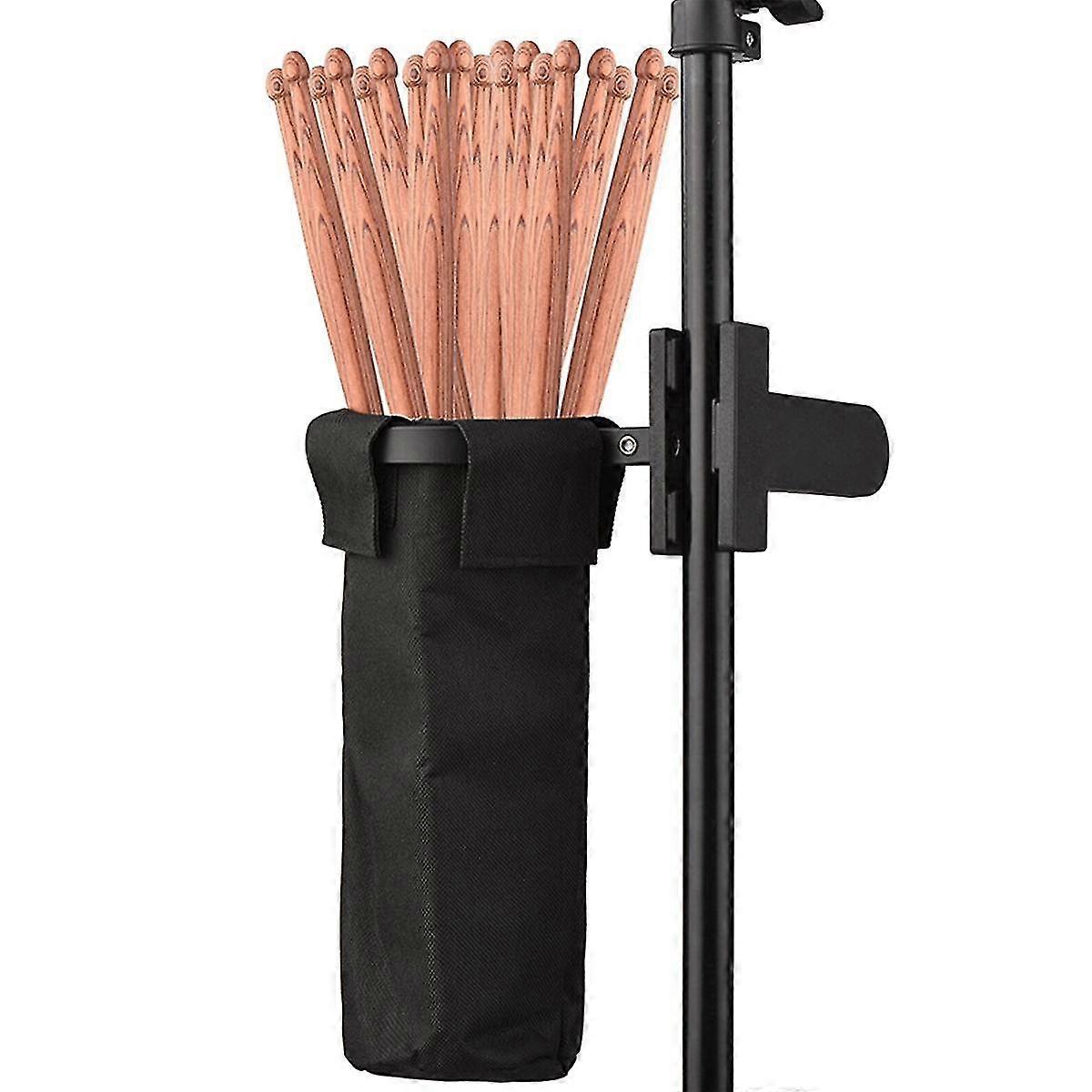 Drum Stick Holder Drumstick Bag Drumstick Container Bag Clamp Clip Stick Holder For Cymbal/drum/mus