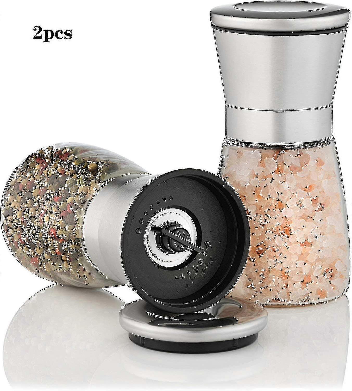 Manual Pepper Grinder Kitchenware Grinder Glass Pepper Grinder Spice Mill Set