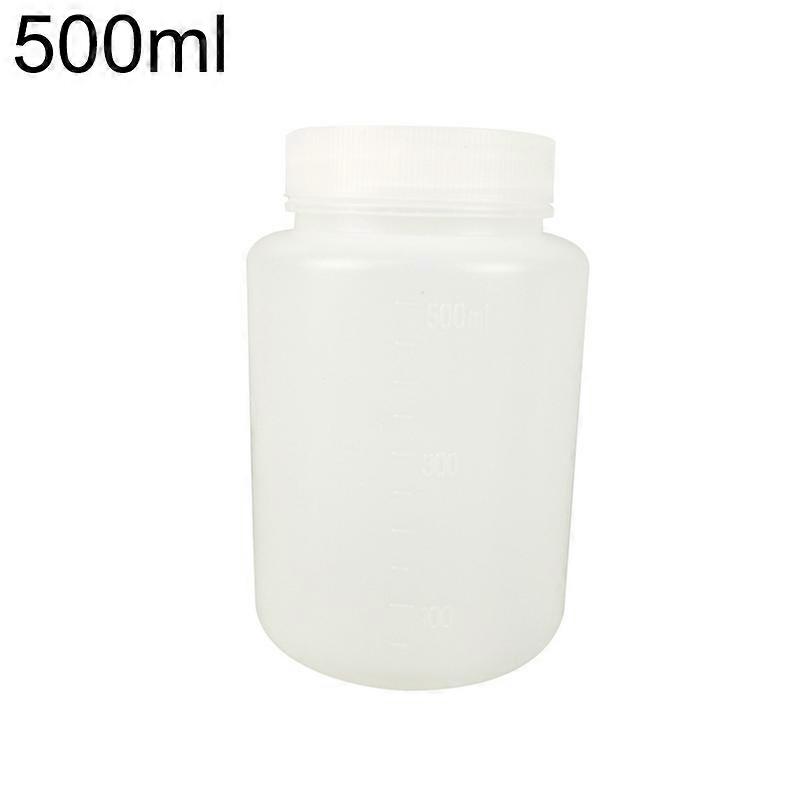 500ml Plastic Laboratory Bottle Chemical Lid Transparent Empty Storage Container JIKAIX
