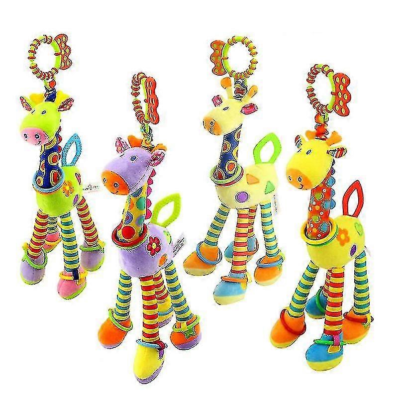 Happy Monkey Rattle Lathe Hanging Giraffe Dolls Plush Toys