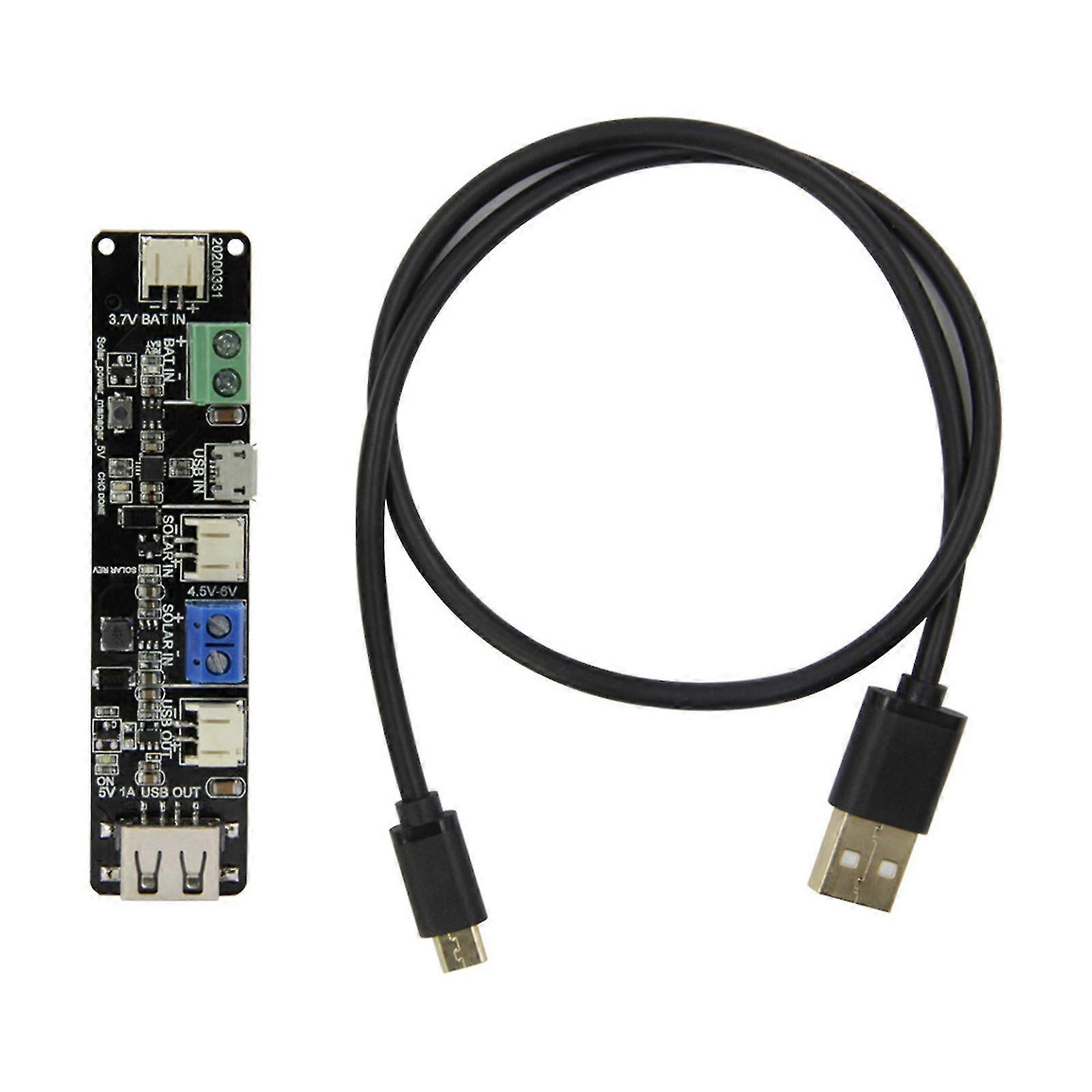 30cm Micro Usb Cable Solar Charge Development Board Module Battery Holder