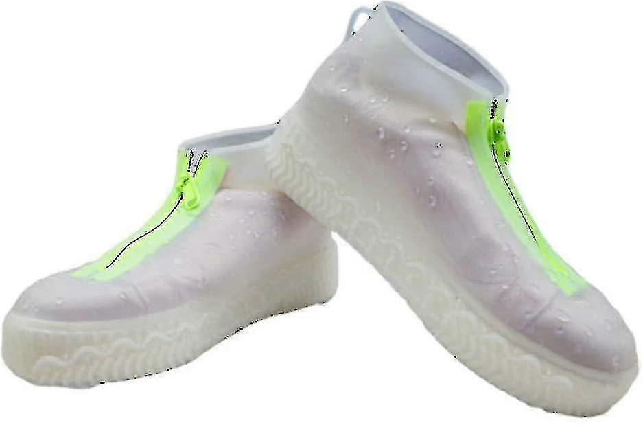 أغطية أحذية سيليكون قابلة لإعادة الاستخدام للماء ، ترقية أغطية أحذية السيليكون مع سستة لا انزلاق سيليكون المطاط واقيات الأحذية