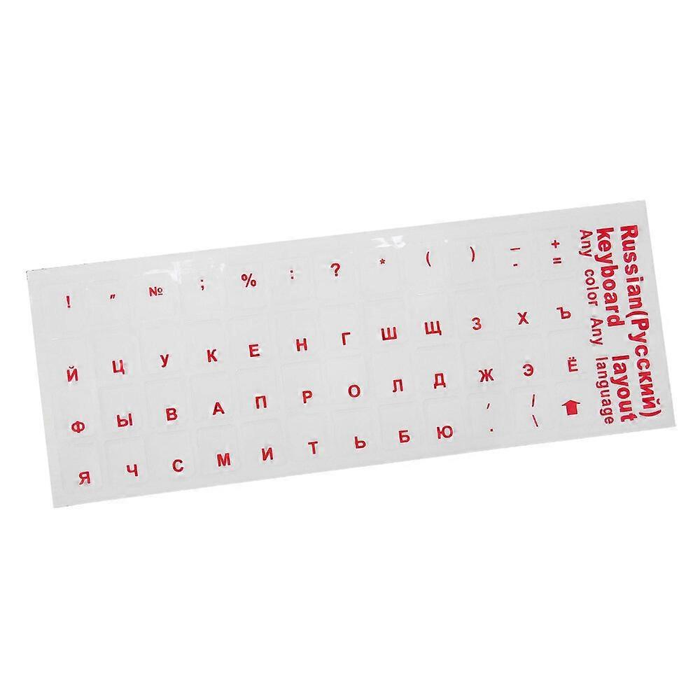 Russian Laptop Keyboard Sticker Keycap Stickers Transparent Cover Notebook Deskt
