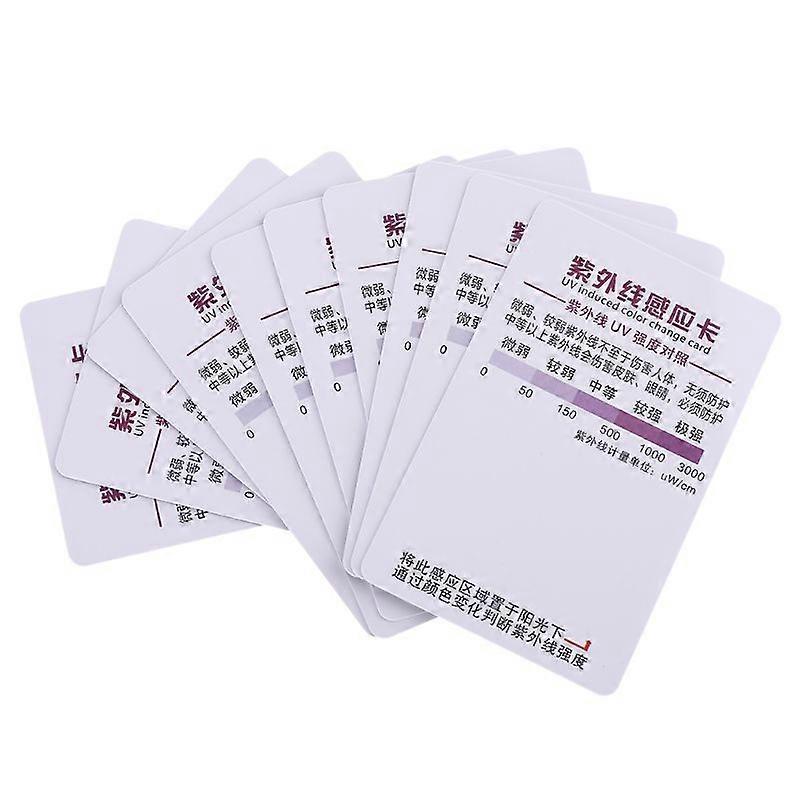  UVB Tester Reptile Bulb/Light/Lamp UVB Sensor Reptile Lamp UV Sensor ReptileUVB Fluorescent Light Tester Card 10 Pcs