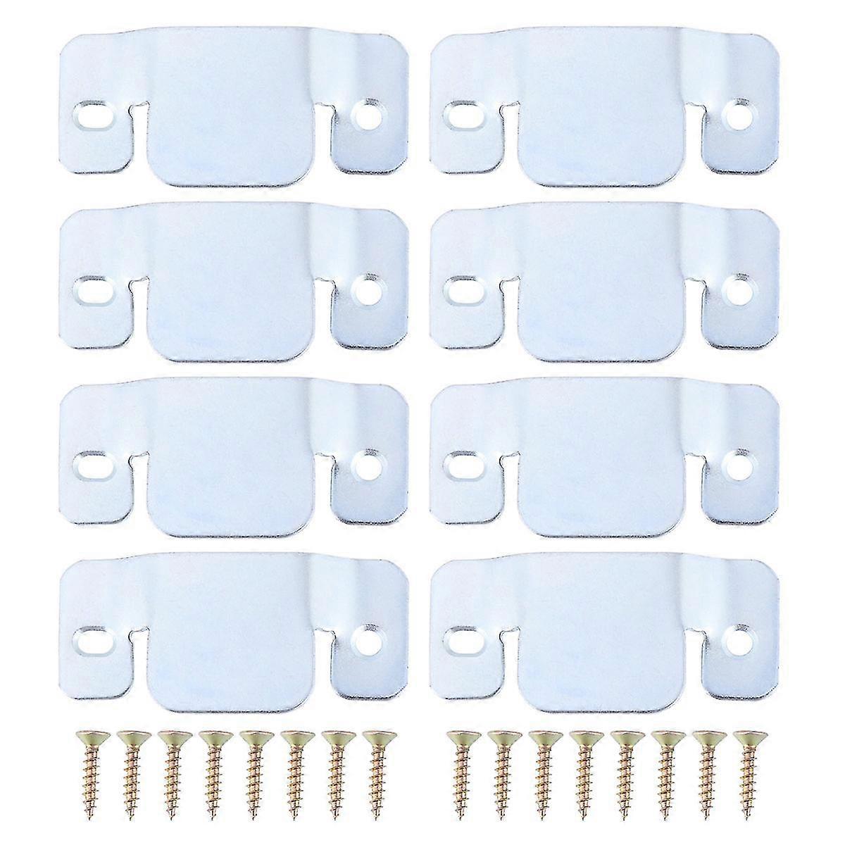 8pcs Universal Sectional Sofa Interlocking Furniture Connector With 16pcs Screws