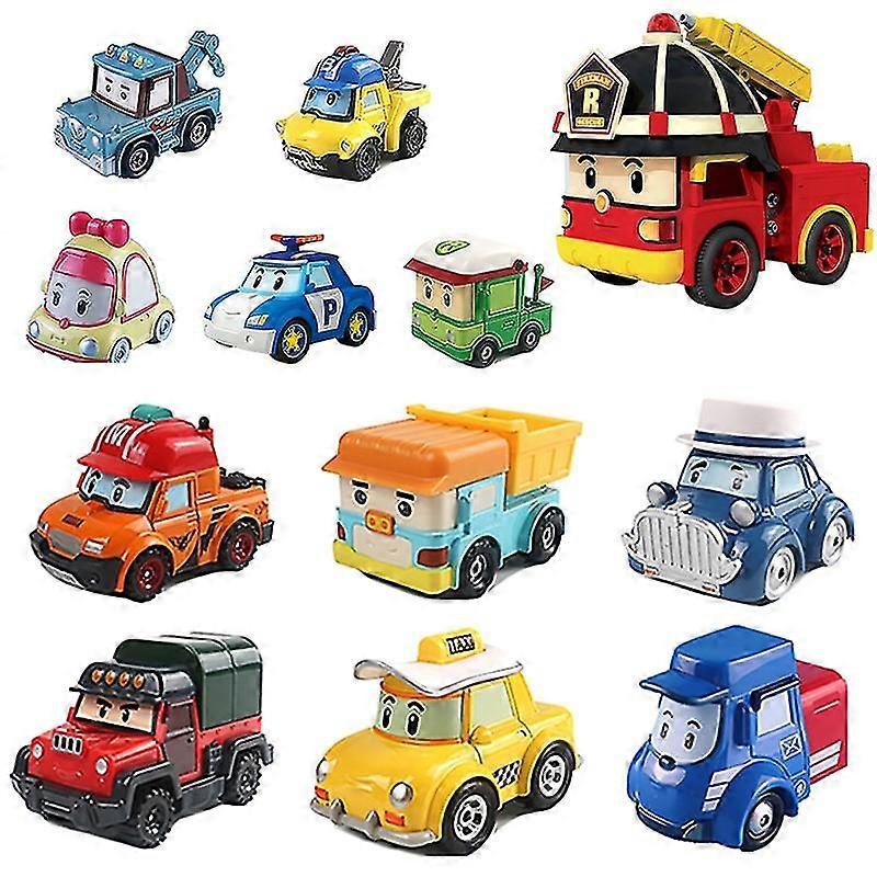 26 Stile Silverlit Robocar Corea Giocattoli Per Bambini Robot Poli Roy Haley Anime Metallo Action Figure Cartone Animato Auto Giocattolo Per I Bamb...