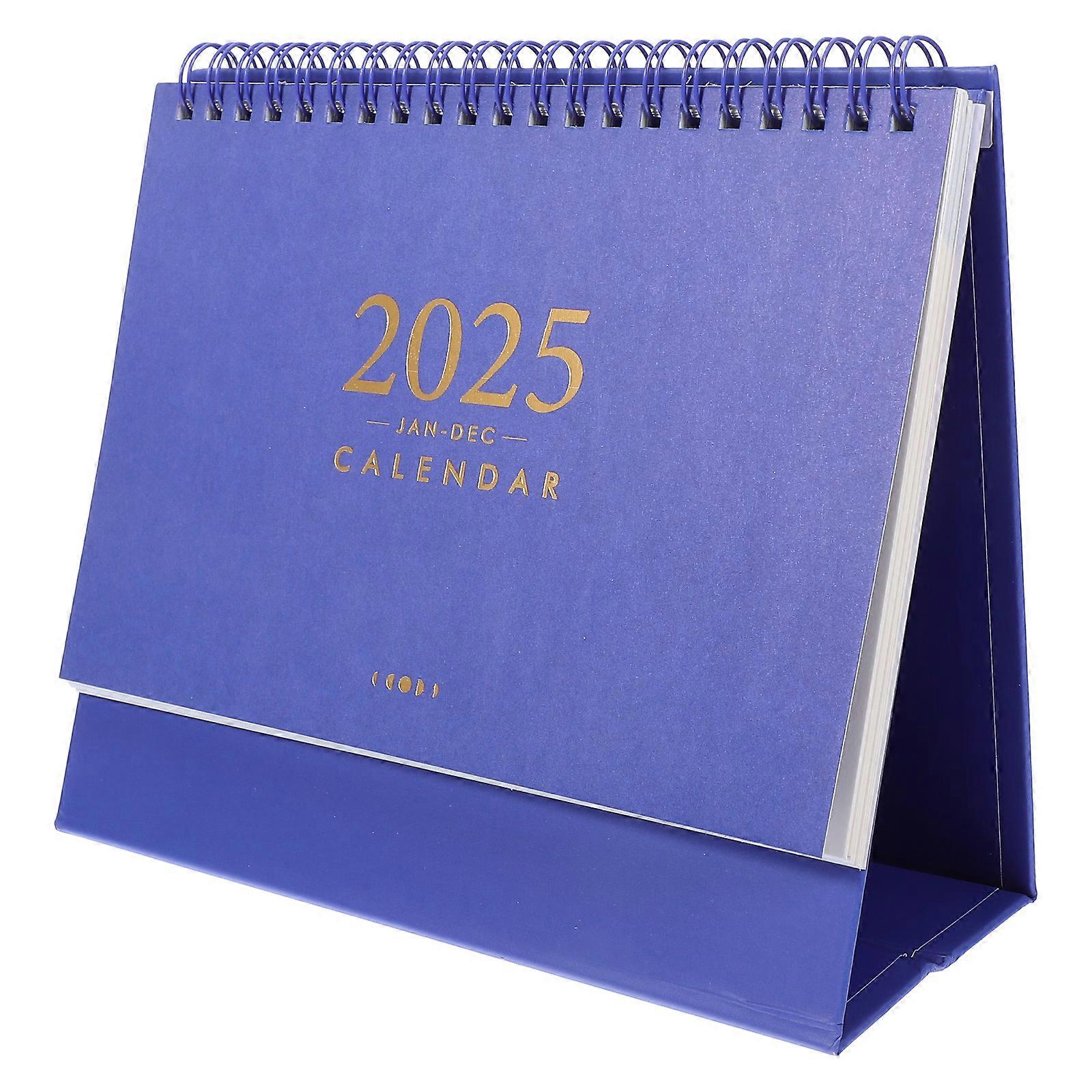 Table Calendar 2025 Aesthetic Desk Planner Table Office Calendar Decorative Tabletop Calendar Monthly Calendar Office Standing Calendar (L)