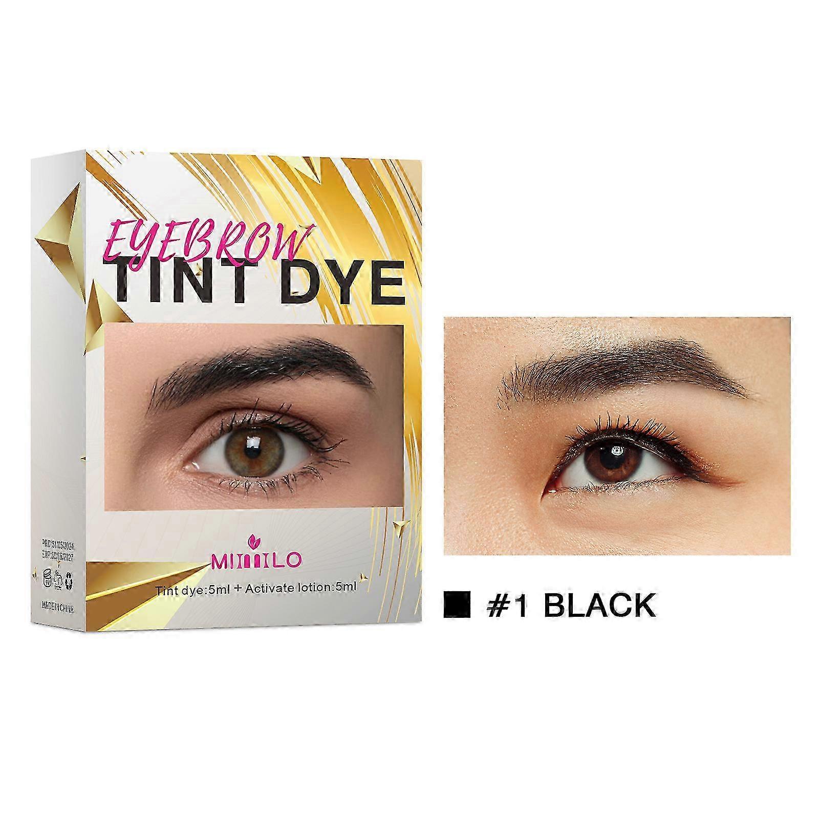 Eyebrow dye Kit, professional eyebrow dye, Long time eyelash dye color development, Diy Brow Lift eyebrow Kit for home use in Salon