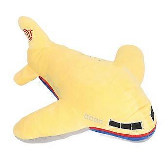 Juguetes de peluche de avión de peluche Adorable almohada de avión de juguete suave y cómoda para niños para decorar el sofá de casa amarillo