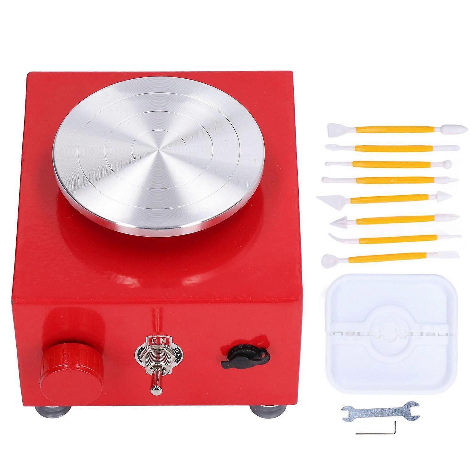 Kids Pottery Wheel Adjustable Speed Stable Rotation Low Noise Safe Compact Space Saving Easy Operate