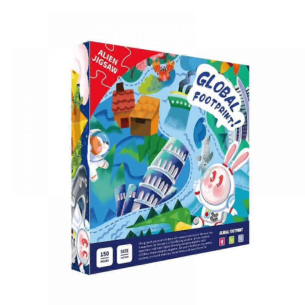 Toy Puzzle, Alien Animal Creativity, Fun Round Block, Enlightenment Puzzle, Suitable For 3-Year-Old+Children'S Gifts