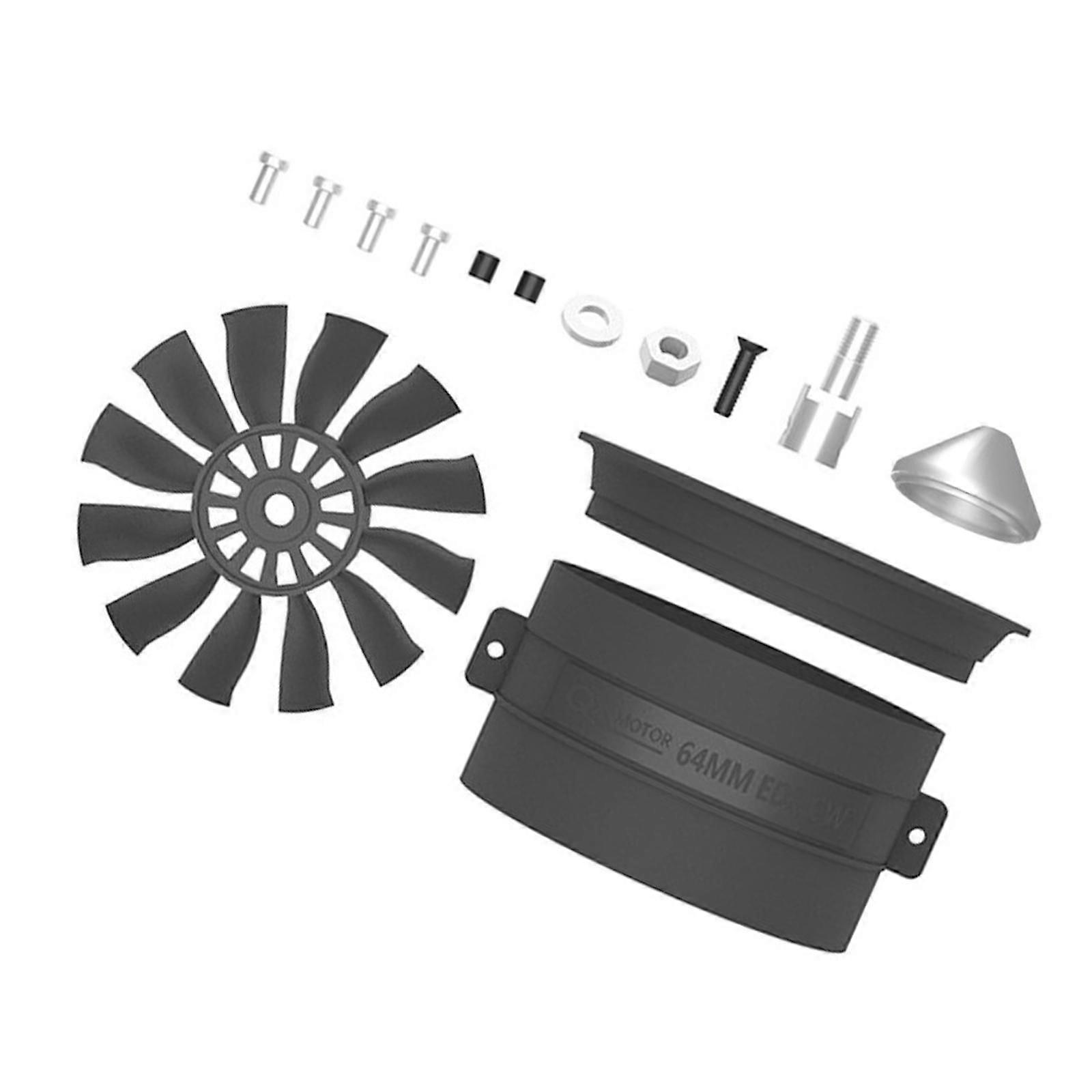 Ducted Fan with RC Brushless Motor DIY Spare Parts for RC Airplane Edf Plane CCW