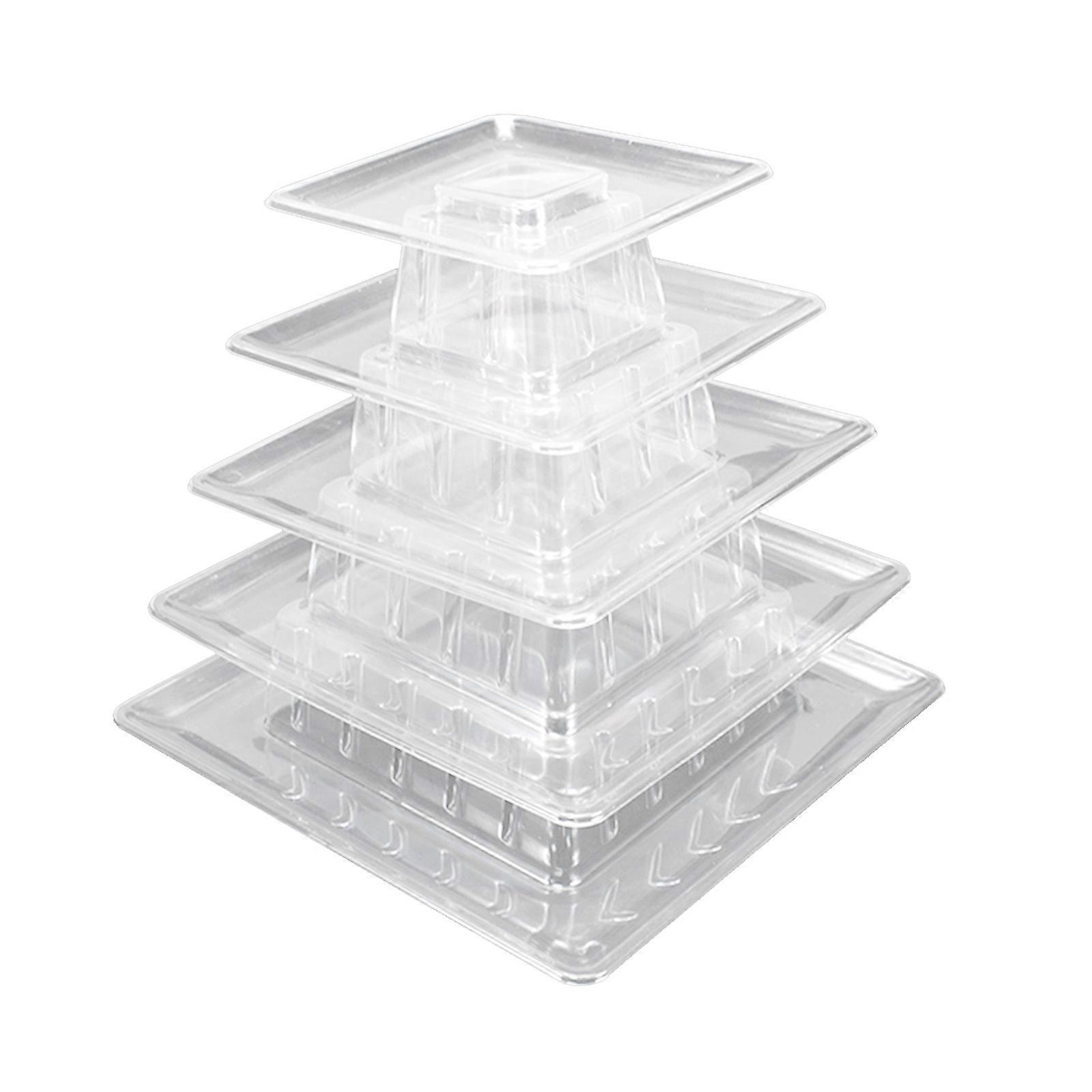 5/9 Livelli Quadrato Macaron Tower Stand Macaron Tower Stand di Alta Qualità Macaron Cake Display Rack Party Wedding Display Shelf