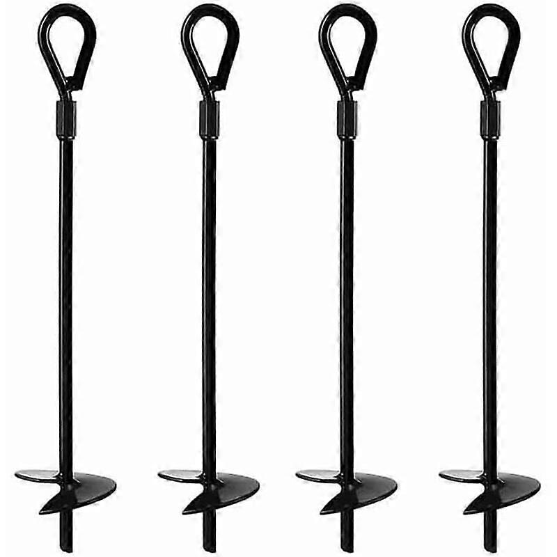 Bodenanker-Set, 4-teiliges Set für Trampoline, Zelte oder Schaukeln