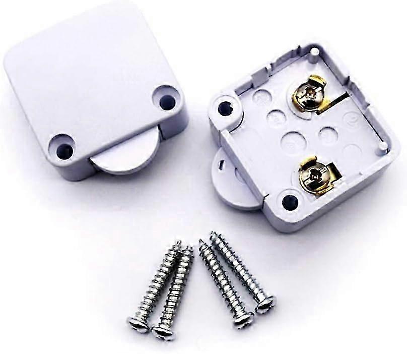 2Pcs Door Cabinet Switch Automatic Light Switch for Cupboards Ignition Door Light Open When Switch is Pushed