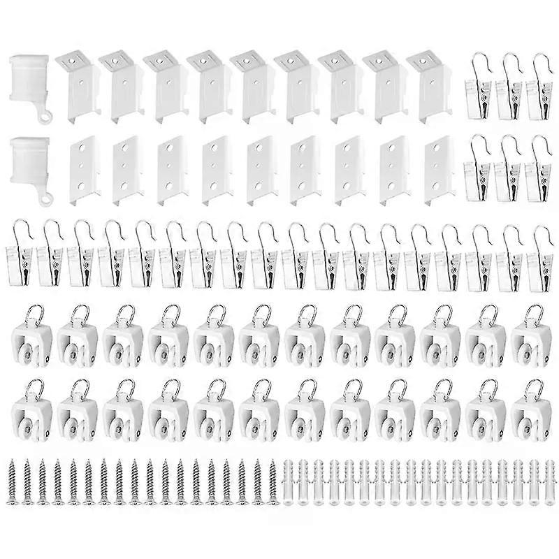 Flexible Ceiling Curtain Accessories Bendable Curtain Track Accessories Set
