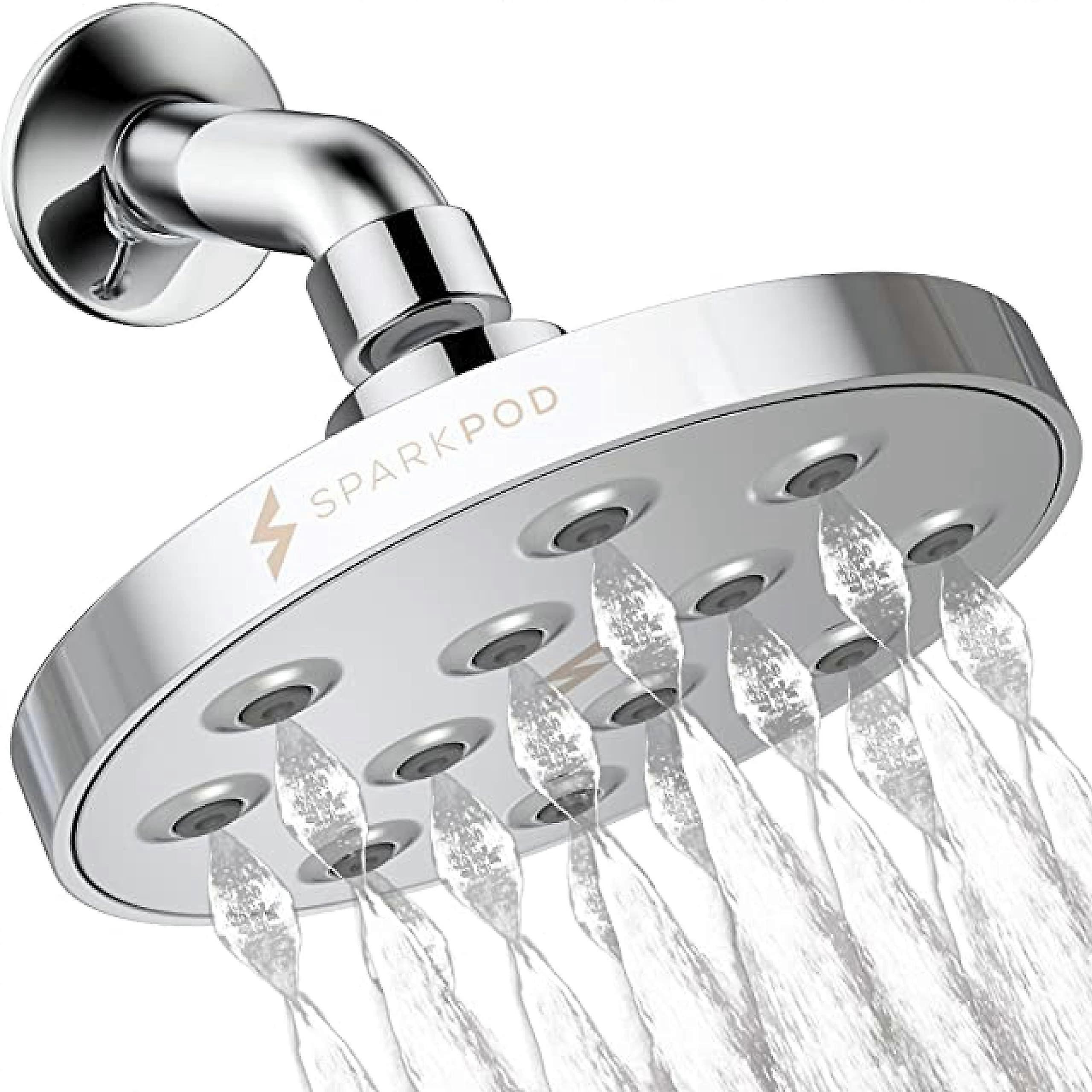 Sparkpod Power Rain Shower Title- High Pressure Rainfall Shower Title- Unique Wide Spread Pattern Rain Storm