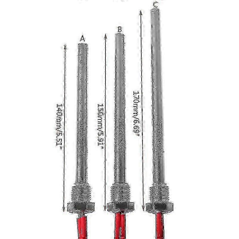 350w 点火点火器热棒木颗粒炉 10*140/150/170mm M16*1.5 10x140mm / 10x150mm / 10x170mm
