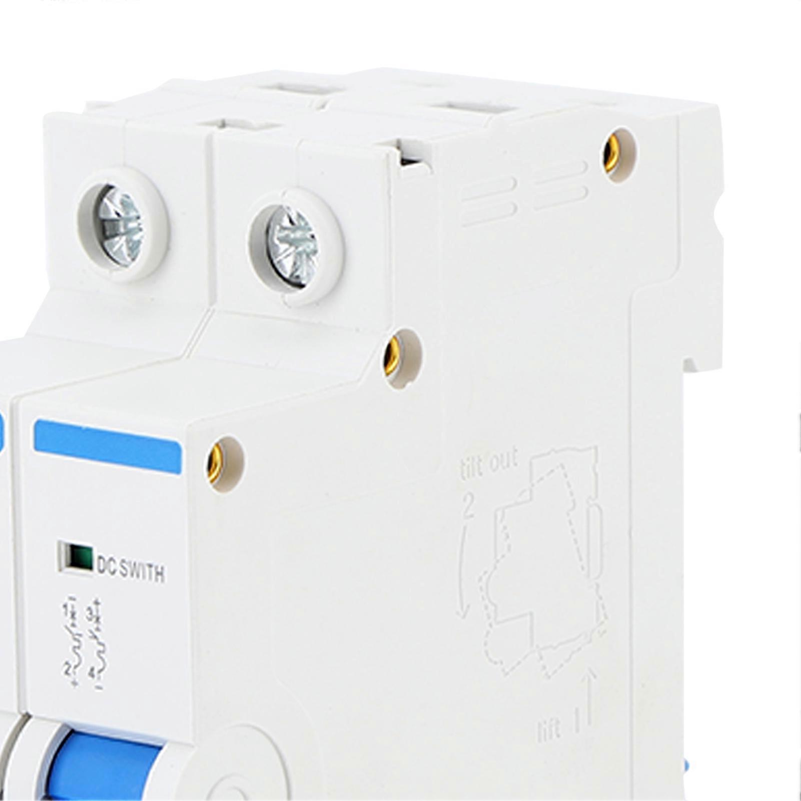 Miniature Circuit Breaker Rail Mounted Photovoltaic 2P Isolator DC Solar Disconnect Switch 63A DC500V