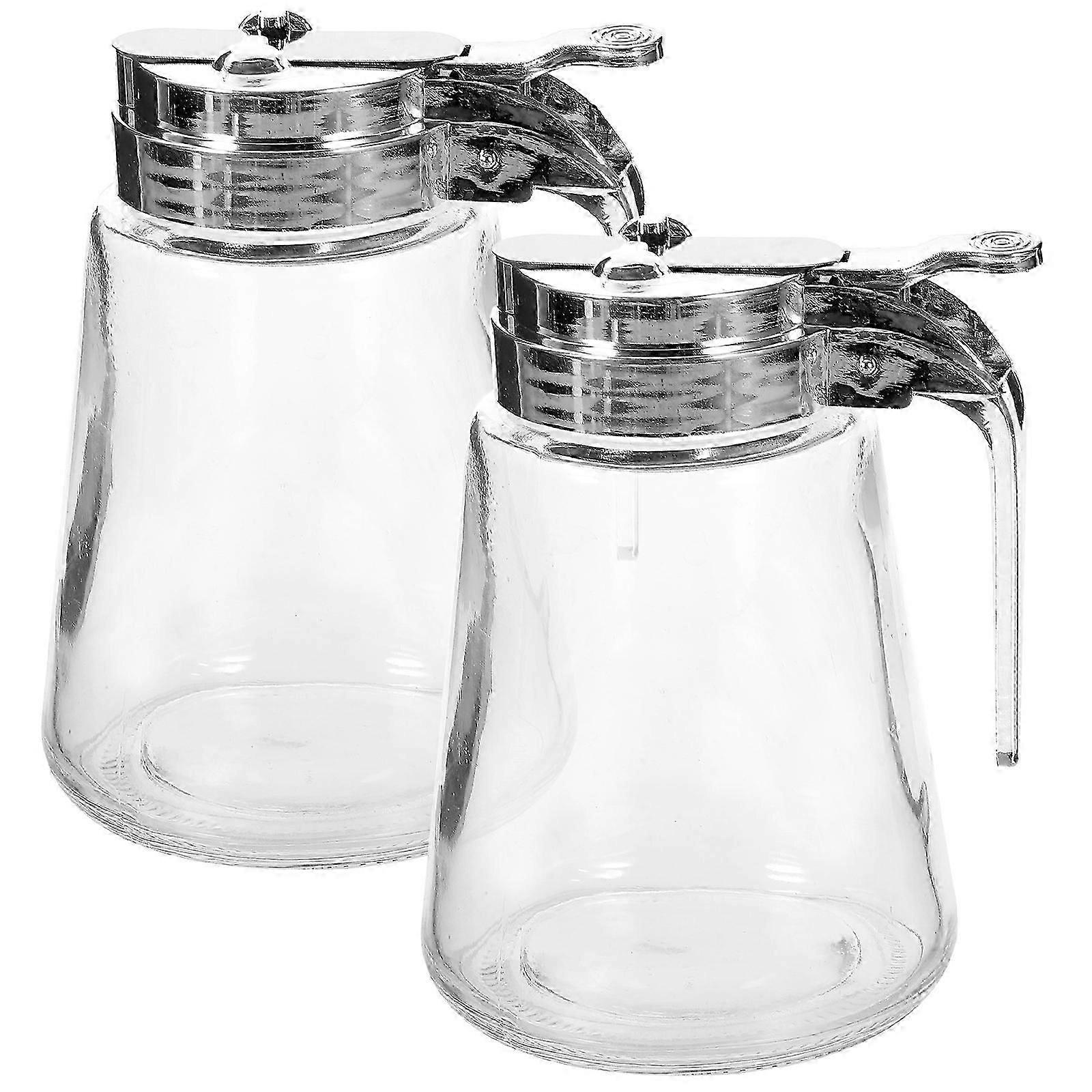 2pcs Sugar Dispenser Creamer Dispenser Syrup Dispenser Condiment Dispenser