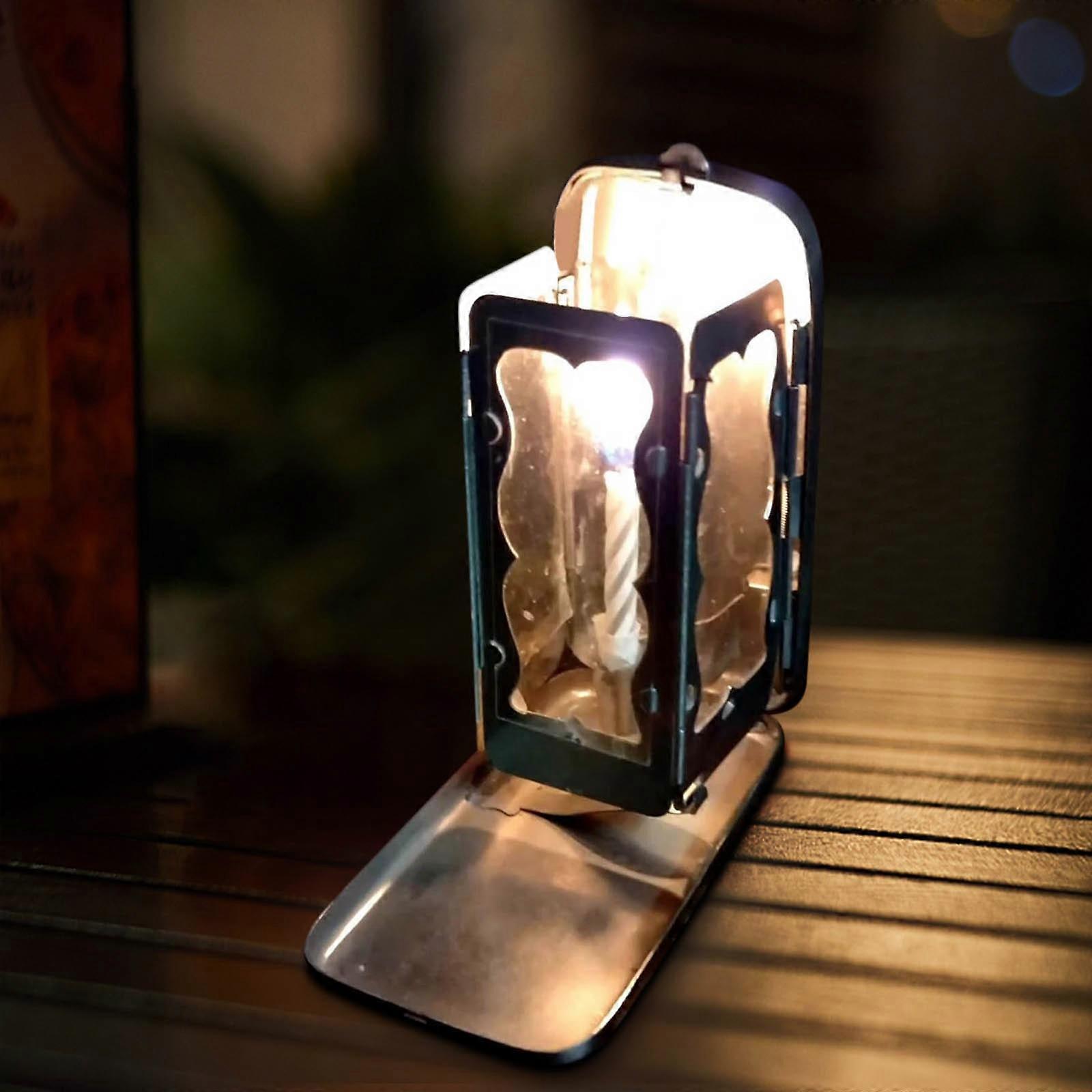 Folding Pocket Candle Camping Hiking Decorative Candle Dimmable