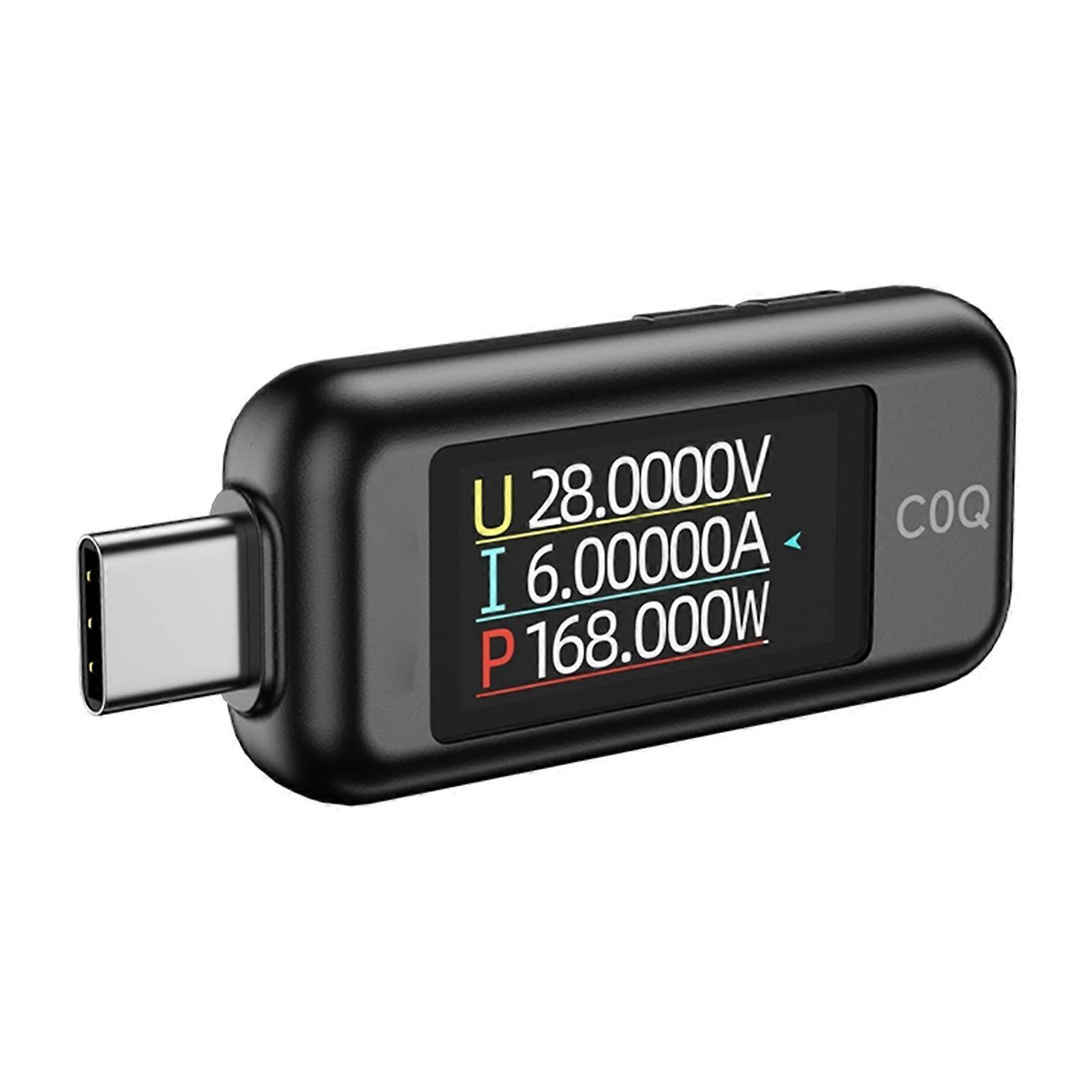 Multifunktionaler C0Q C0 USB-Spannungen Strom-USB-Leistungstester mit Typ-C-Schnittstellen, PD3.1 für genaue Messungen