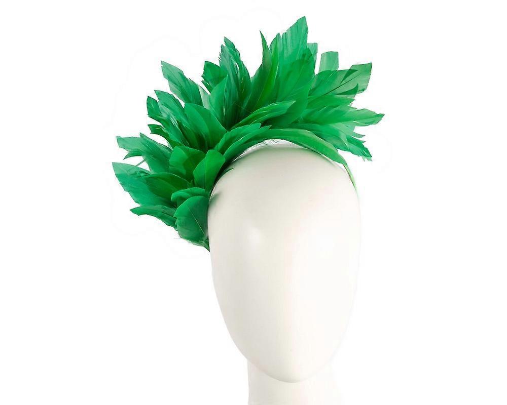 Green feather fascinator hеаdbаnd by Max Alexander MA893GRN